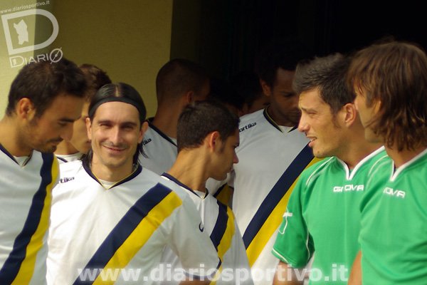 I due ex Progetto Sant'Elia, Manunza e Ibba prima dell'ingresso in campo